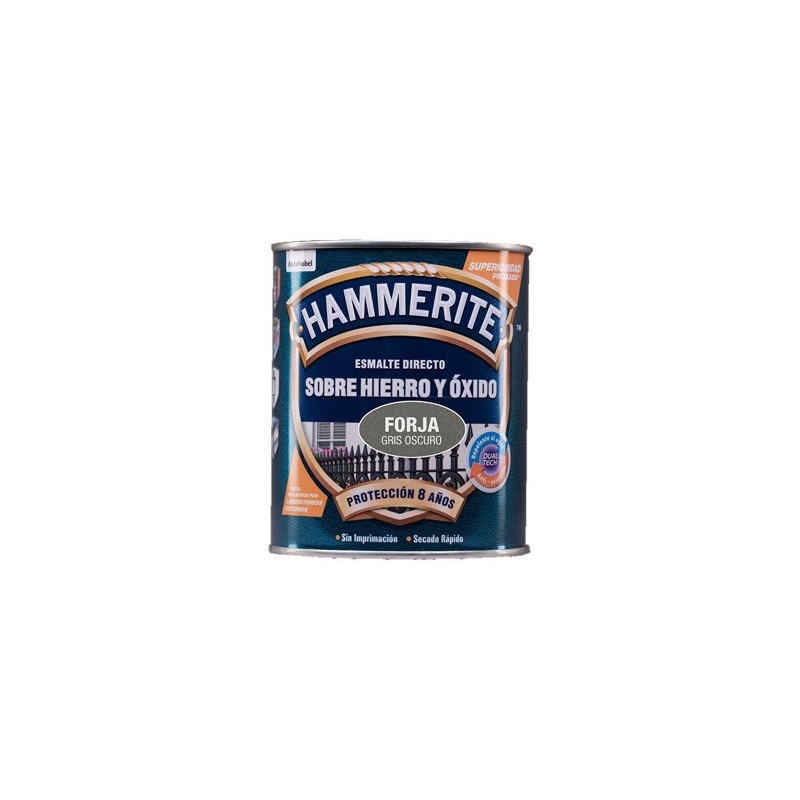 PINTURA HAMMERITE FORJA GRIS OSC.750ML