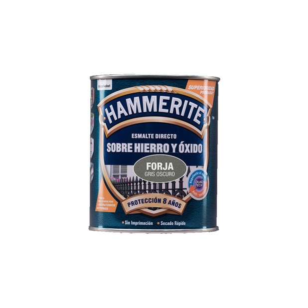 PINTURA HAMMERITE FORJA GRIS OSC.750ML