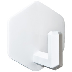 PERCHA HEXA. PLAST. ADHE. BLANCO 2UND