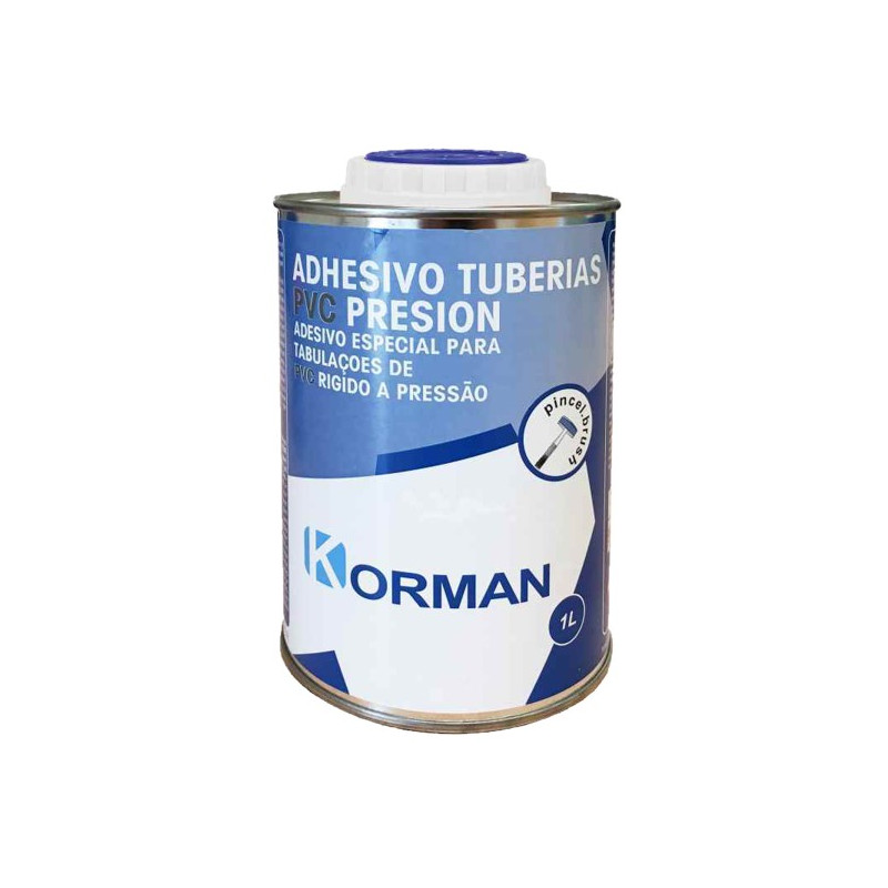 ADHESIVO KORMAN PVC C/PINCEL 1LTS