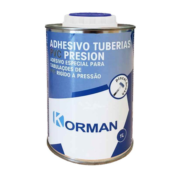 ADHESIVO KORMAN PVC C/PINCEL 1LTS