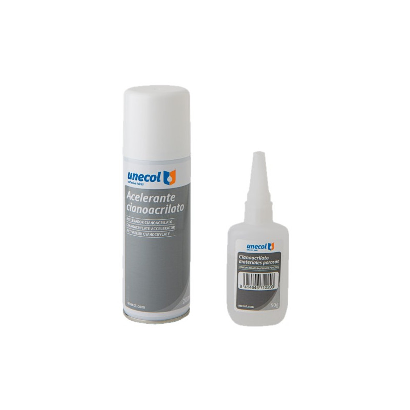 KIT CIANOCRILATO+ACELERADOR 200MAX50GR KORMAN