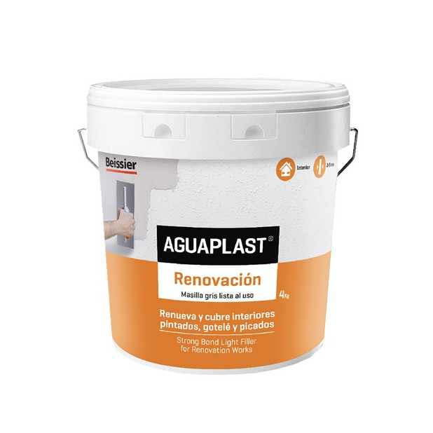 MASILLA AGUAPLAST RENOVACION GRIS 4KG