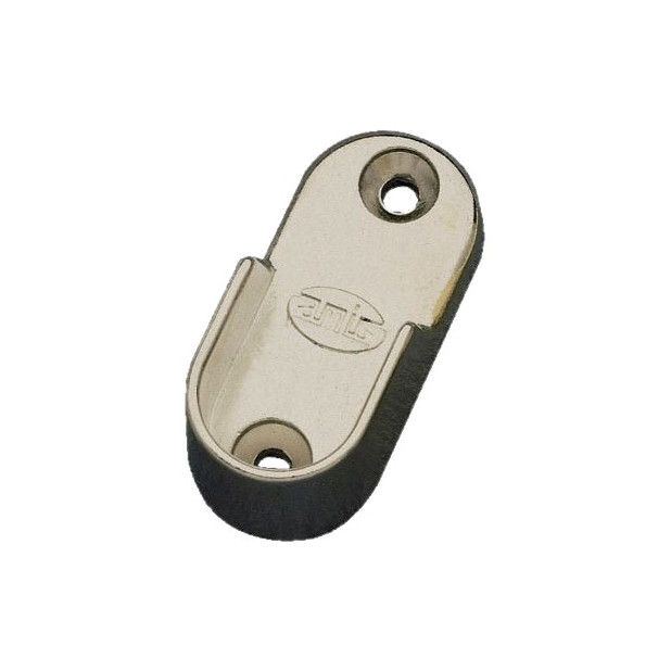 SOPORTE TUBO 7-30x15 ALUMINIO PLATA