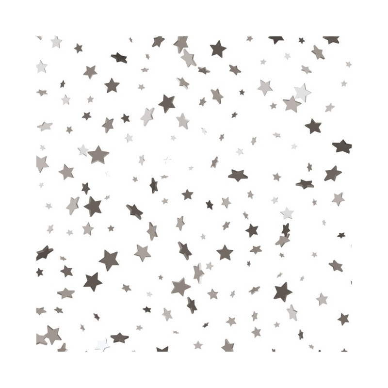 PAPEL VINILICO ADHESIVO STARS SILVER 65cmx3m
