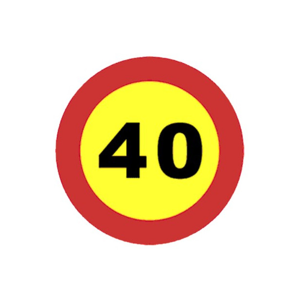SEÑAL VELOCIDAD MAXIMA 40KM ECO-50