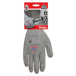 GUANTE POLY REC. PU NEGRO PALMA CORTE 3 T.10
