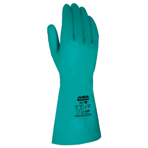 GUANTE INTERFACE PLUS NITRILO VERDE T.7