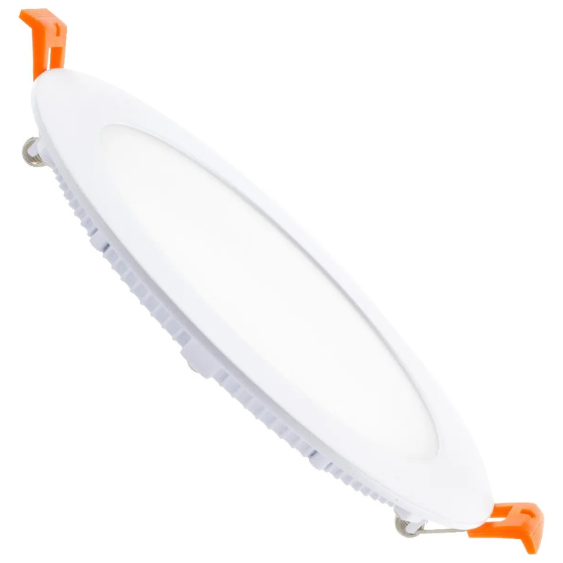 PLACA LED SUPERSLIM 12W CIRCULAR 155MM BL FRIO ARO BLANCO