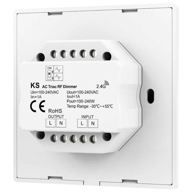 INTERRUPTOR REGULADOR LED TRIAC RF BL.