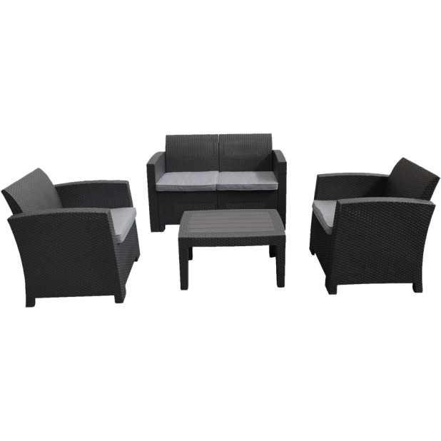 CONJUNTO DE JARDIN RESINA 3 SOFAS+MESA KCH403