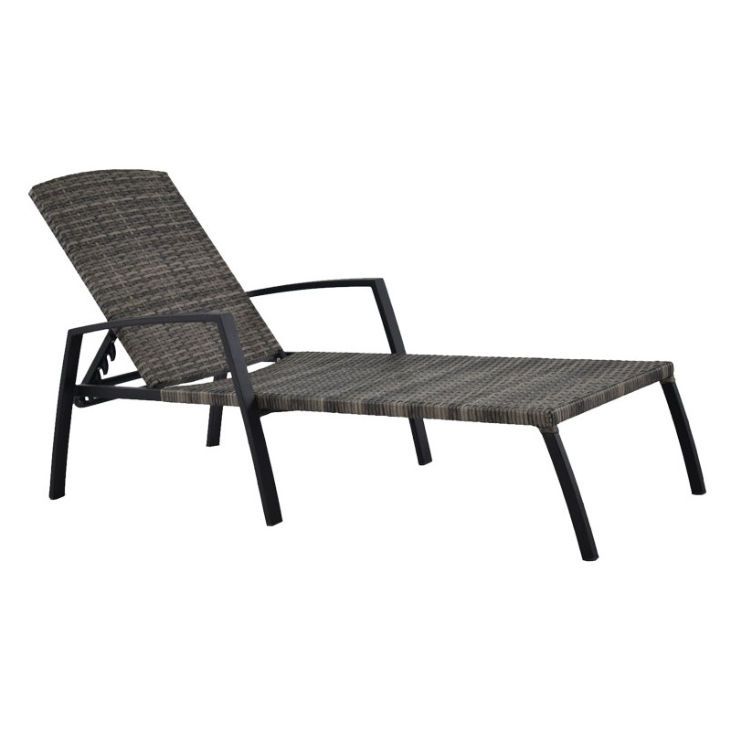 TUMBONA POSICIONES ACERO/RATAN 190X63X50CM