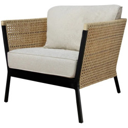 SOFA 1 PLAZAS NIVA ALUMINIO 81x81x72,50CM