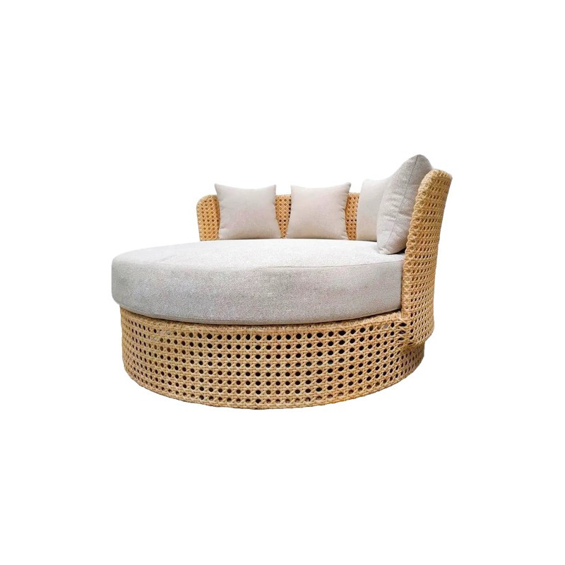 CAMA NIVA ALUMINIO NATURAL 133x126x70CM