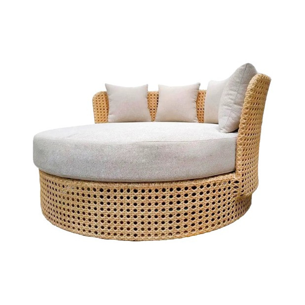 CAMA NIVA ALUMINIO NATURAL 133x126x70CM