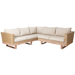 RINCONERA NATURAL PATSY RATTAN-MADERA 235x230x64,5CM