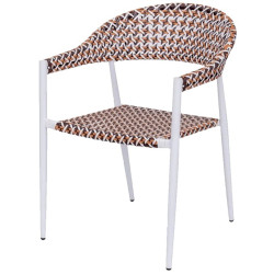 SILLA NADIA ALUMINIO BISCUIT 56x59,50x81CM