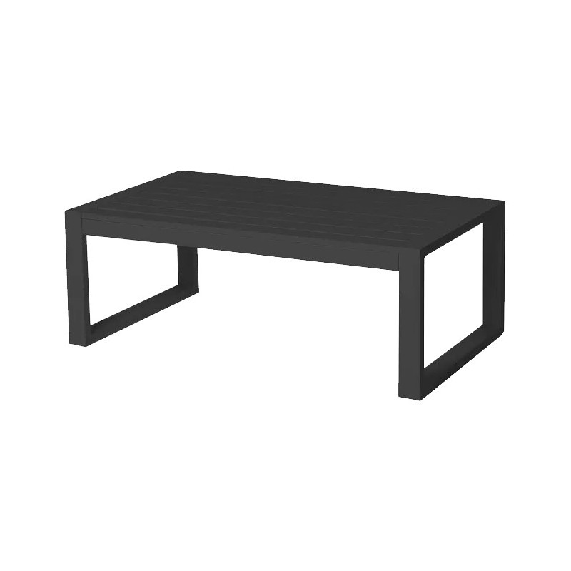 MESA CENTRO IO ALUMINIO GRAFITO 90x50x45CM