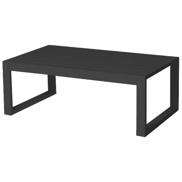 MESA CENTRO IO ALUMINIO GRAFITO 90x50x45CM