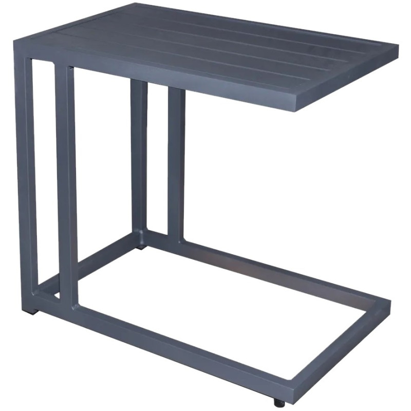 MESA AUXILIAR IO ALUMINIO GRAFITO 60X35X57CM