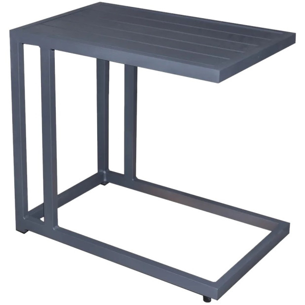 MESA AUXILIAR IO ALUMINIO GRAFITO 60X35X57CM