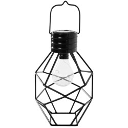 LAMPARA SOLAR METAL EXTERIOR 20x17x30CM