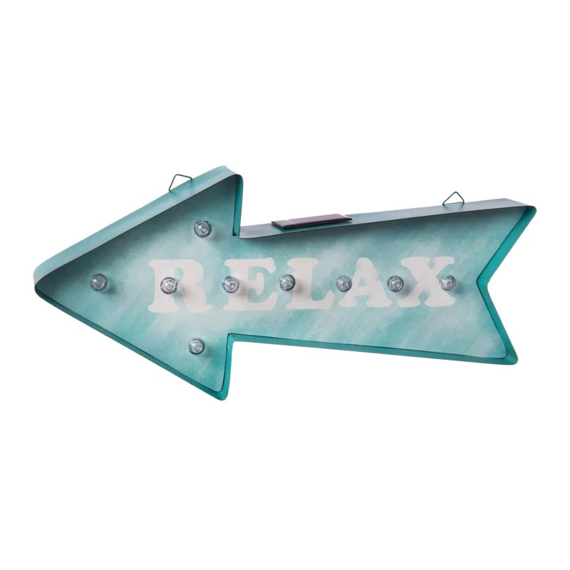 PANEL SOLAR FLECHA RELAX METAL EXTERIOR 41x19CM