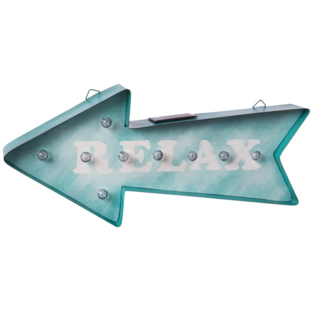 PANEL SOLAR FLECHA RELAX METAL EXTERIOR 41x19CM