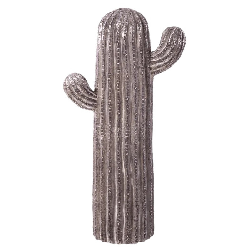 FIGURA CACTUS MAGNESIO GRIS EXTERIOR 41x19CM