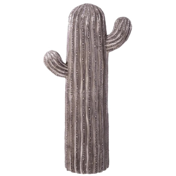 FIGURA CACTUS MAGNESIO GRIS EXTERIOR 41x19CM