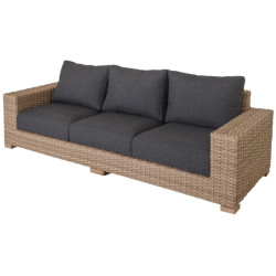 SOFA 3 PLAZAS SABA RATAN 248x80x74CM