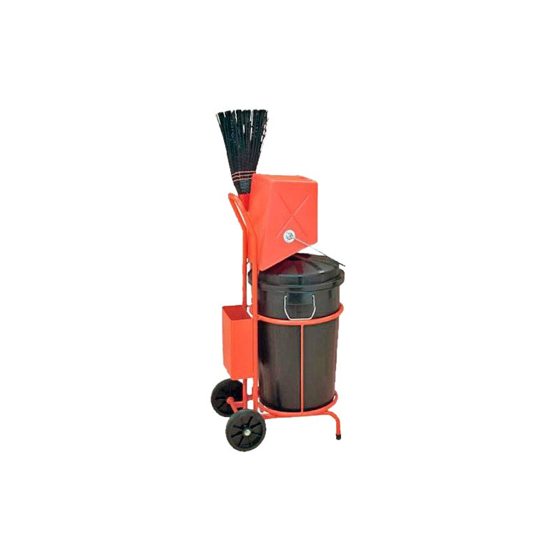 CARRO BARRENDERO C/CUBO 95L.+RECOGEDOR
