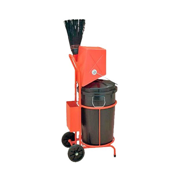 CARRO BARRENDERO C/CUBO 95L.+RECOGEDOR