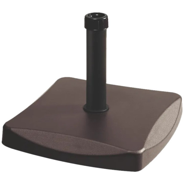BASE PARASOL 25KG.CEMENTO MARRON 45x45x7CM