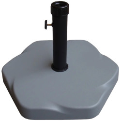 BASE PARASOL CEMENTO GRIS 48x48x60CM 30KG.