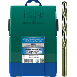 ESTUCHE BROCAS HSS-CO COBALTO 1-10mm(19pzs)
