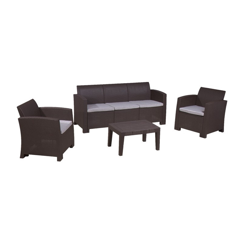 CONJUNTO JARDIN SALERNO RESINA RATAN