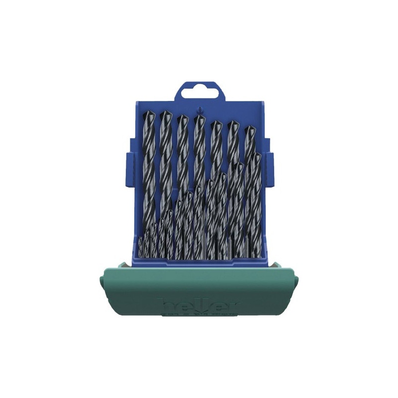ESTUCHE BROCAS HSS-R ACERO 1-10mm (19pzs)