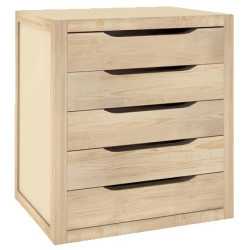 CAJONERA 5 CAJONES PINO NAT. 39x45,8x30 S/BARNIZ