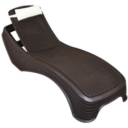 TUMBONA NEWPORT RESINA COL. CHOCOLATE C/COJIN