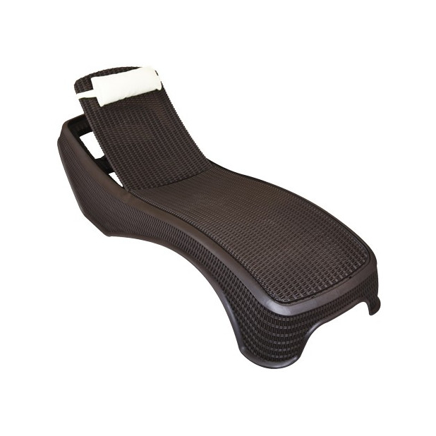 TUMBONA NEWPORT RESINA COL. CHOCOLATE C/COJIN