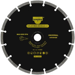 DISCO DIAMANTE UNIVERSAL SOLID 230x22,23mm