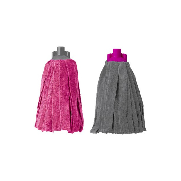 FREGONA MICROFIBRA GRIS-MAGENTA