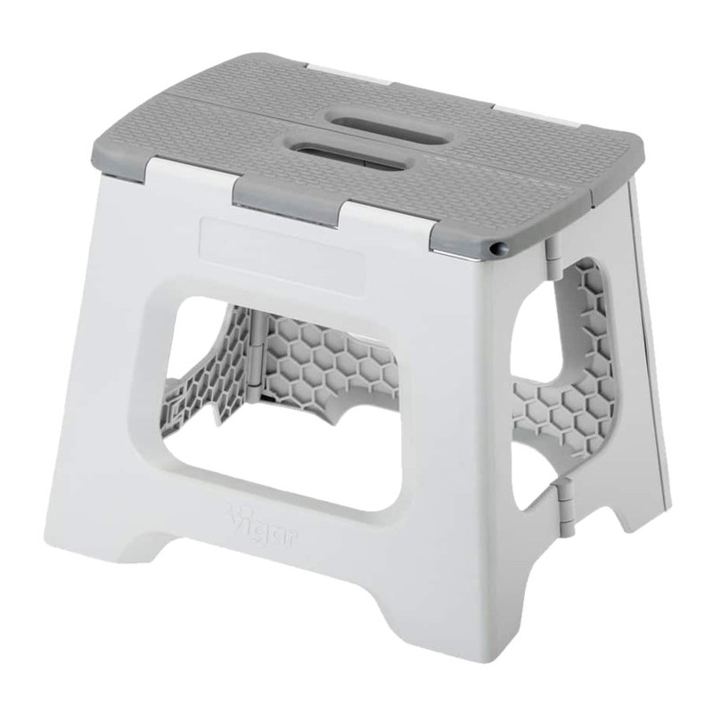 TABURETE COMPACT PLEGABLE GRIS 27CM