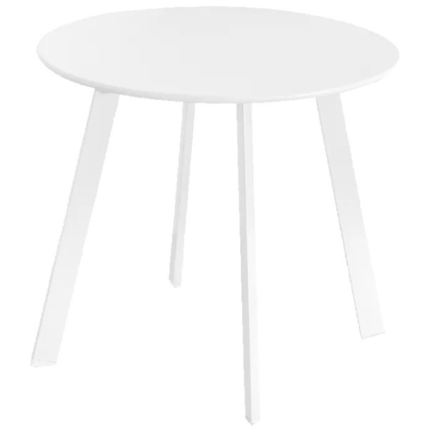 MESA ANIDABLE MARZIA ACERO BLANCO 50x44CM