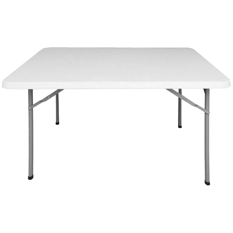 MESA RECTANGULAR PLEGABLE HDPE BLANCO 122x75x74CM