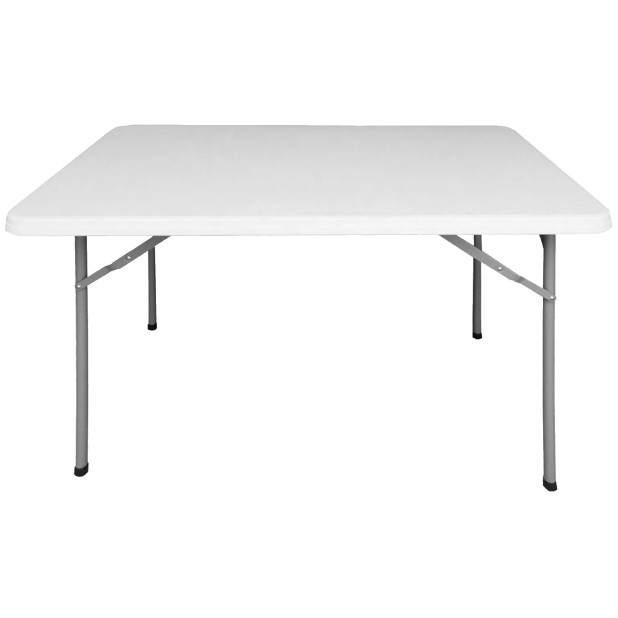 MESA RECTANGULAR PLEGABLE HDPE BLANCO 122x75x74CM