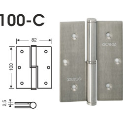 PERNIO 100-C 100x82 DCHA. INOX.