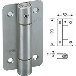 BISAGRA PLANA INOX 171-R C/MUELLE