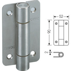 BISAGRA PLANA INOX 170-R S/MUELL